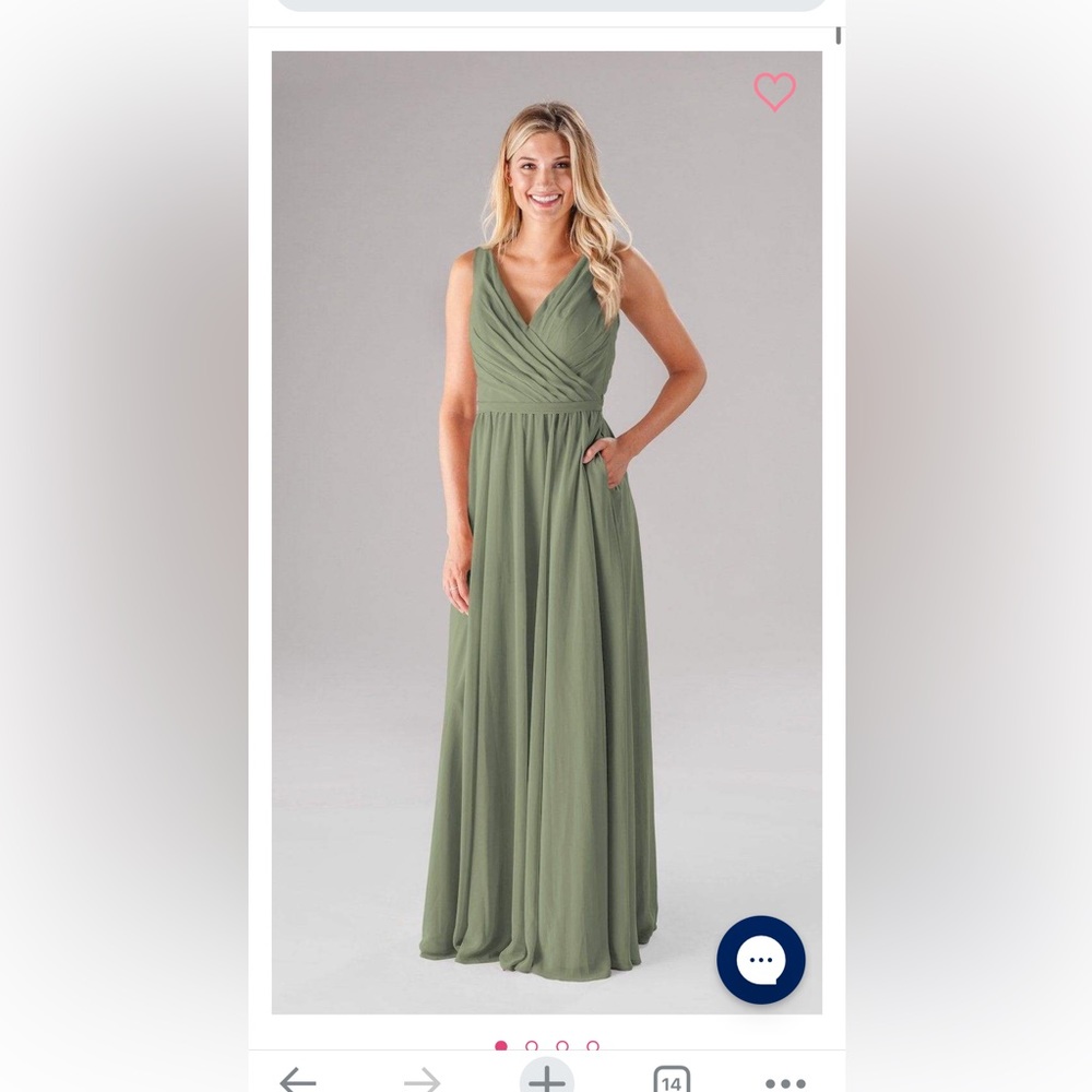 Kennedy Blue Gabby dress in moss XS